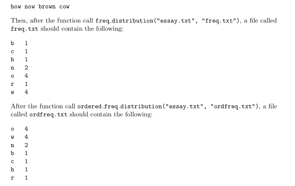 Solved This is a python problem. Frequency distribution of | Chegg.com