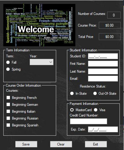 Solved Using c# When the Save button is clicked, the program | Chegg.com