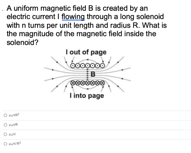 Solved A Uniform Magnetic Field B Is Created By An Electric | Chegg.com