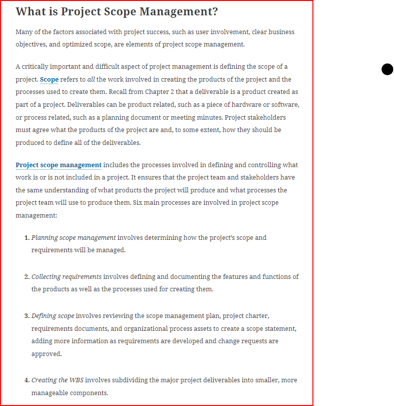 solved-what-is-project-scope-management-many-of-the-factors-chegg