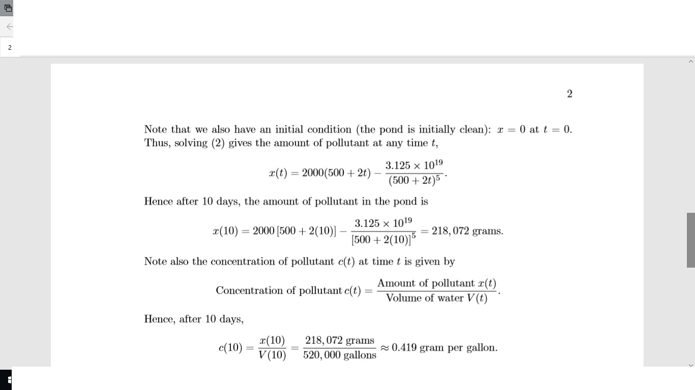 lake-pollution-models-mass-inflow-mass-outflow-massof-chegg