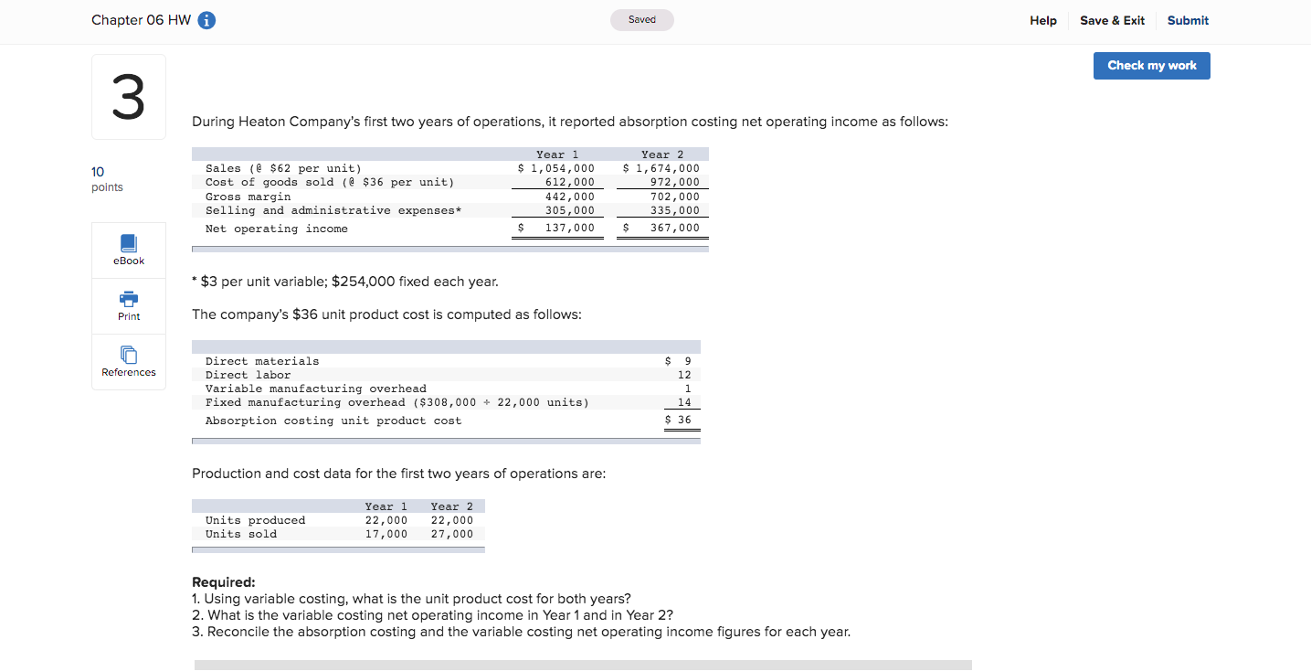 Solved Chapter 06 HW A Saved Help Save & Exit Submit Check | Chegg.com