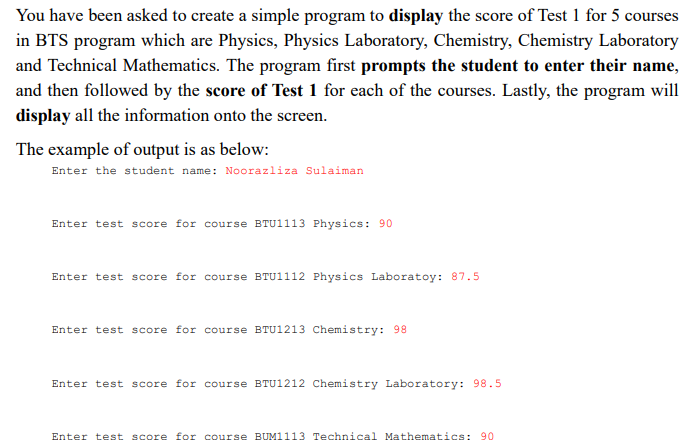 Solved You have been asked to create a simple program to | Chegg.com