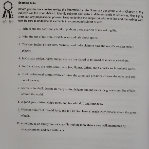 Exercise 5.13 Before you do this exercise, review the | Chegg.com
