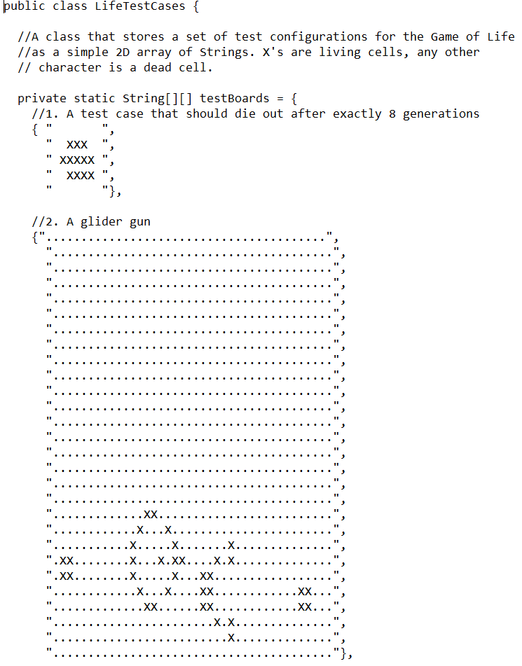 ASSIGNMENT 2: Conway's Game of Life COMP 1020 Fall | Chegg.com