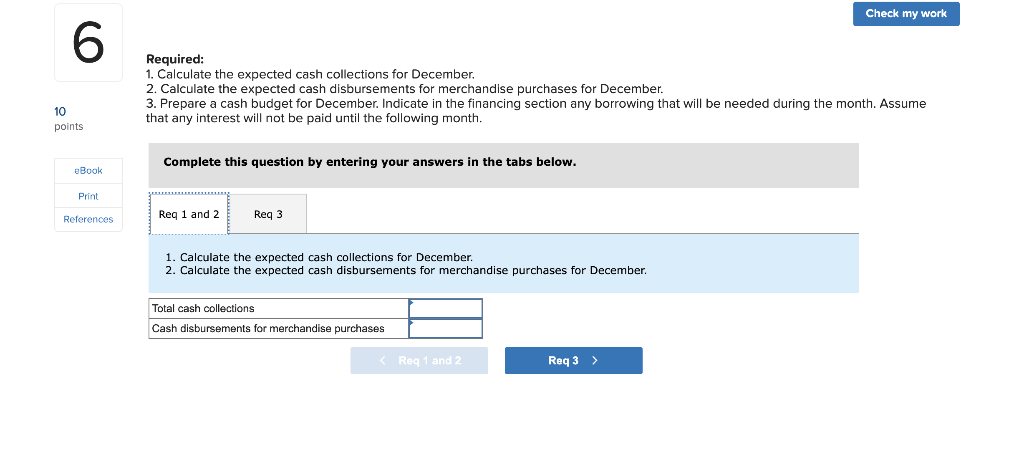 Solved Check my work 6 You have been asked to prepare a | Chegg.com