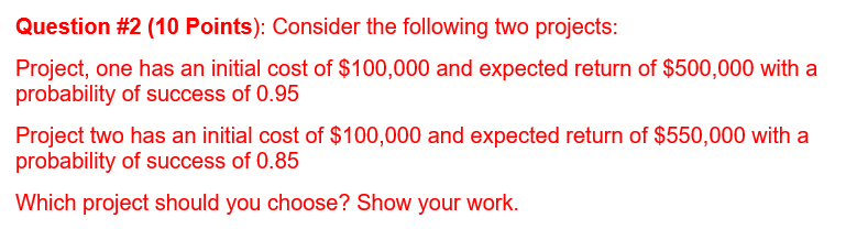 Solved Question #2 (10 Points): Consider the following two | Chegg.com