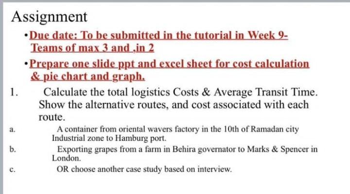 Solved Assignment - Due date: To be submitted in the | Chegg.com