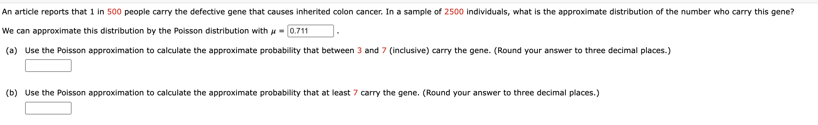 Solved We can approximate this distribution by the Poisson | Chegg.com