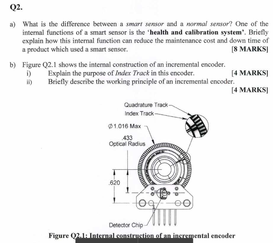 Solved a) What is the difference between a smart sensor and