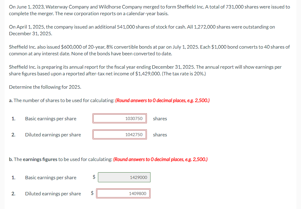 Solved On June 1, 2023, Waterway Company and Wildhorse