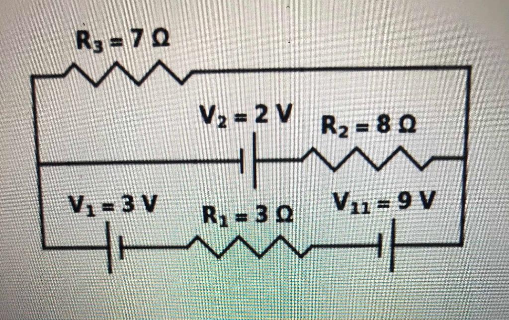 Solved In The Circuit Below, Find The Current Passing | Chegg.com