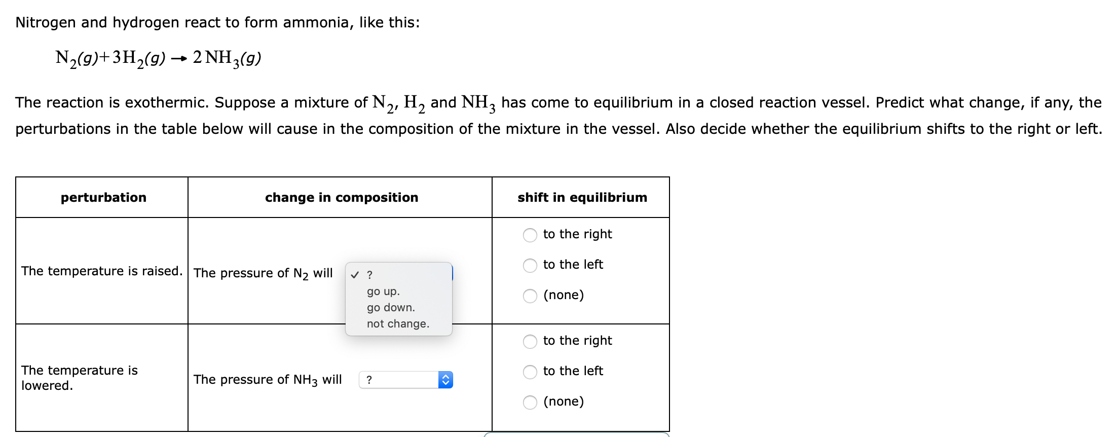 Nitrogen And Hydrogen React To Form Ammonia