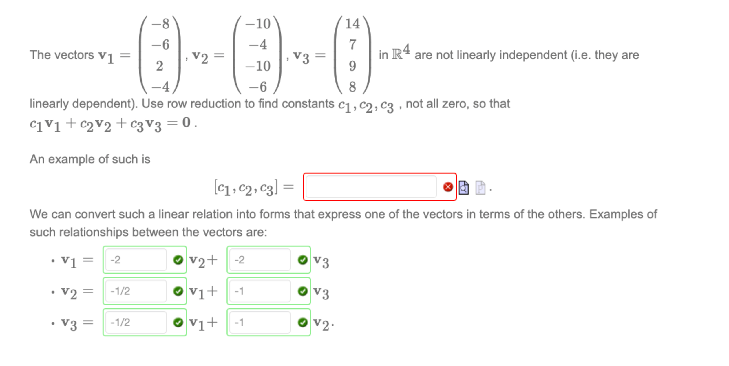 Vector09 Solved The vectors | Chegg.com