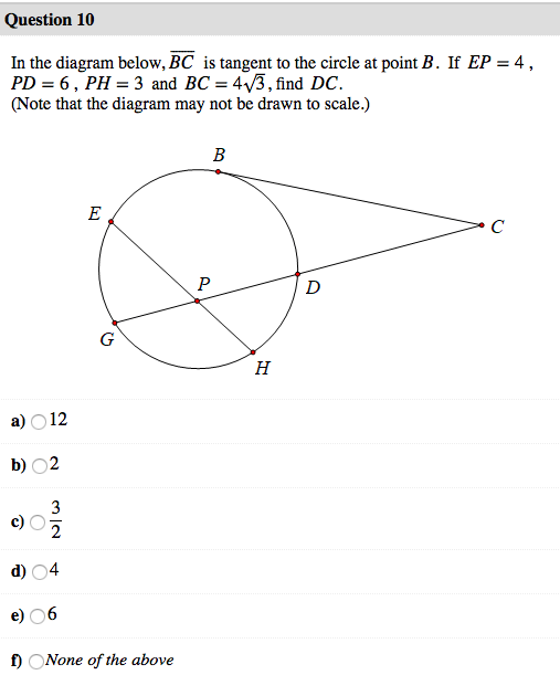 Solved Question 8 Secants JF and JH are shown with EF = 7, | Chegg.com