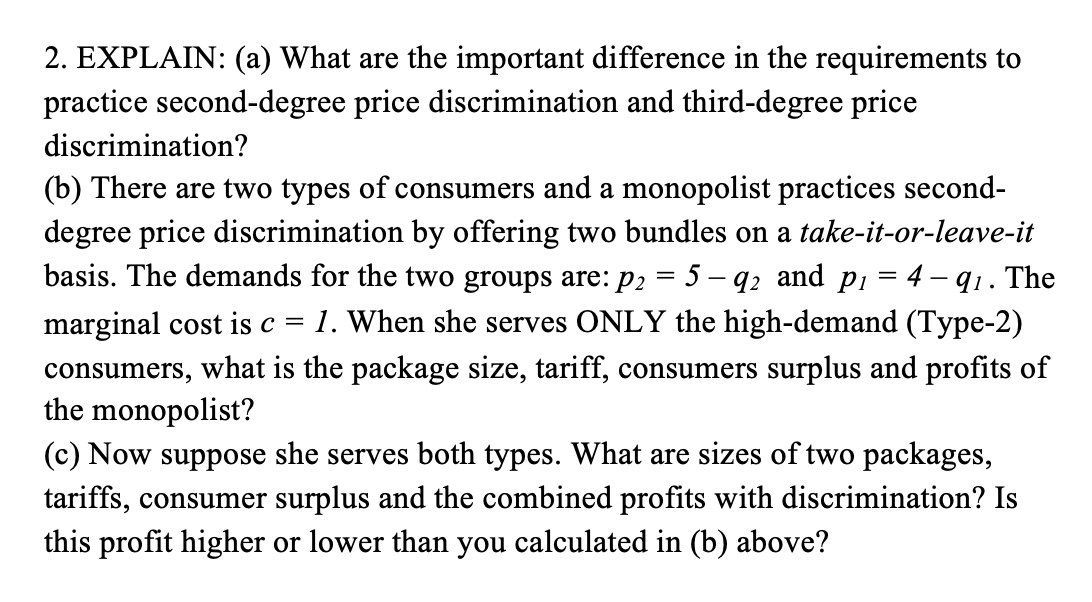 Solved I really only need help with answering 2b and 2c, but | Chegg.com