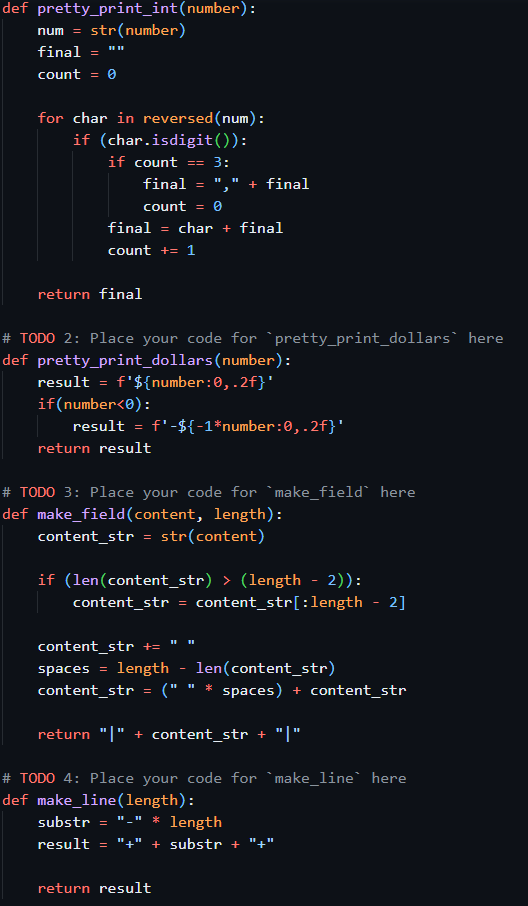 Solved In Toco 8, you will implement the | Chegg.com