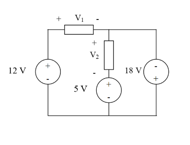 Solved With the voltage polarity marked in the circuit | Chegg.com