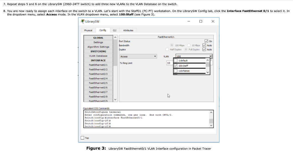 LAB MANUAL 82 CREATE VLANS USING IPV4 IN PACKET