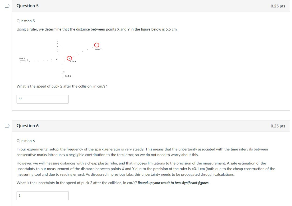 Solved DQuestion 5 0.25 pts Question 5 Using a ruler, we | Chegg.com