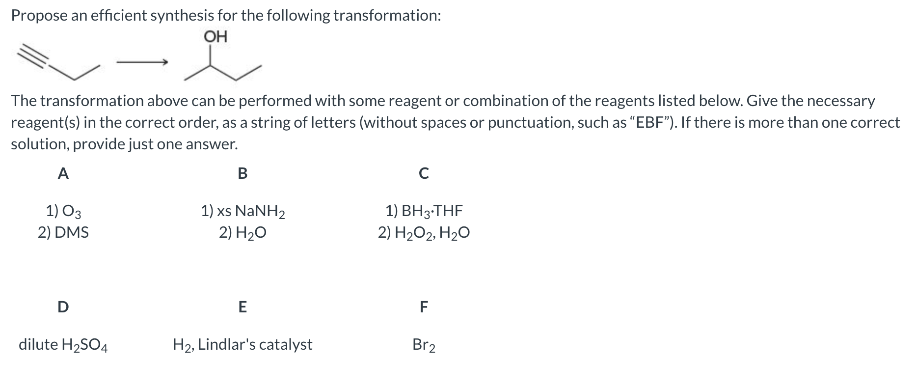 Solved Propose an efficient synthesis for the following | Chegg.com