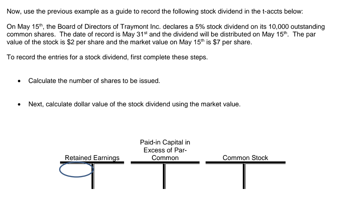 Solved Exercise 6: Stock Dividends Rather Than Paying | Chegg.com