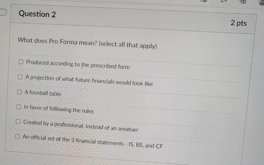 solved-l-question-2-2-pts-what-does-pro-forma-mean-select-chegg