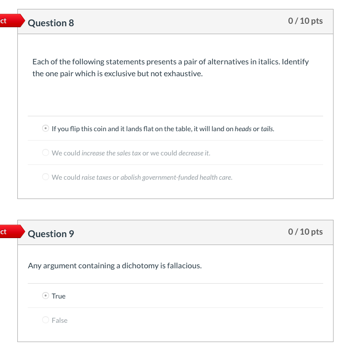 Solved Question 8 0/10 pts Each of the following statements | Chegg.com