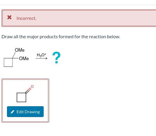 Solved Draw all the major products formed for the reaction | Chegg.com