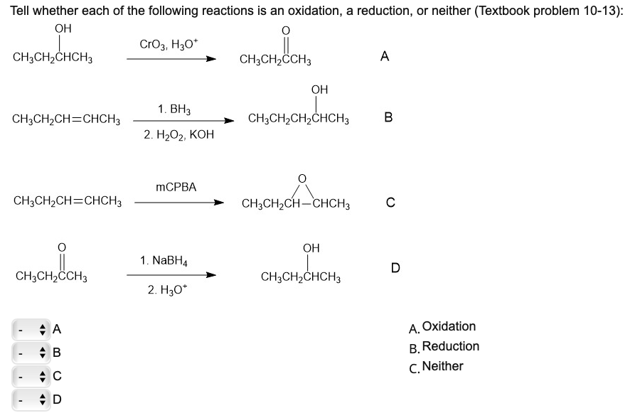 [Solved]: Tell whether each of the following reactions is