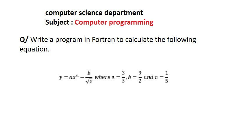 Solved computer science department Subject : Computer | Chegg.com