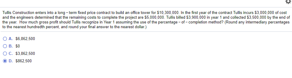 Solved Tullis Construction Enters Into A Long-term Fixed | Chegg.com