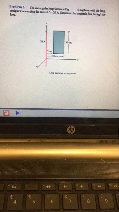 Solved Problem 6. The rectangular loop shown in Fig is | Chegg.com