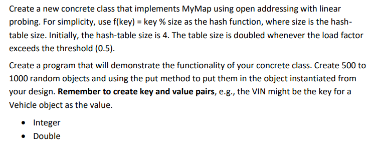 Solved Need the code in Java with all requirements, please. | Chegg.com