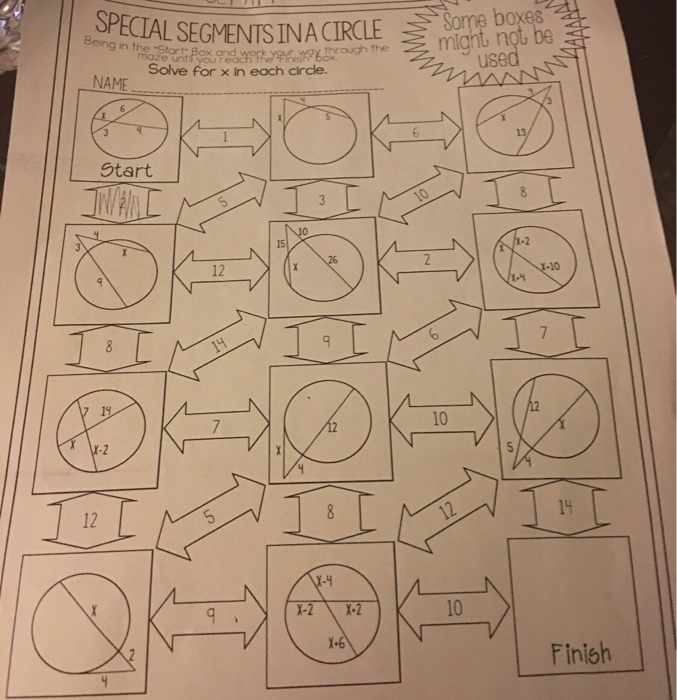 Solved ARCS ANGLES RELAY PUZZLE Drections Follow Ihe Chegg