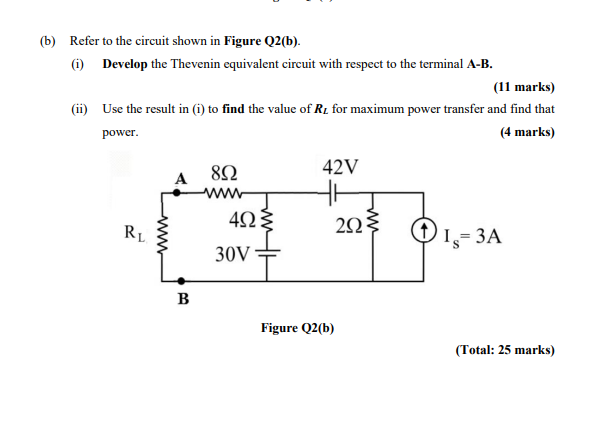 Solved (b) Refer To The Circuit Shown In Figure Q2(b). (i) | Chegg.com