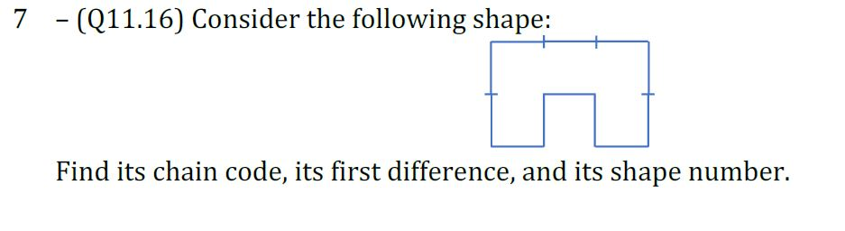 Solved 7 - (Q11.16) Consider the following shape: Find its | Chegg.com