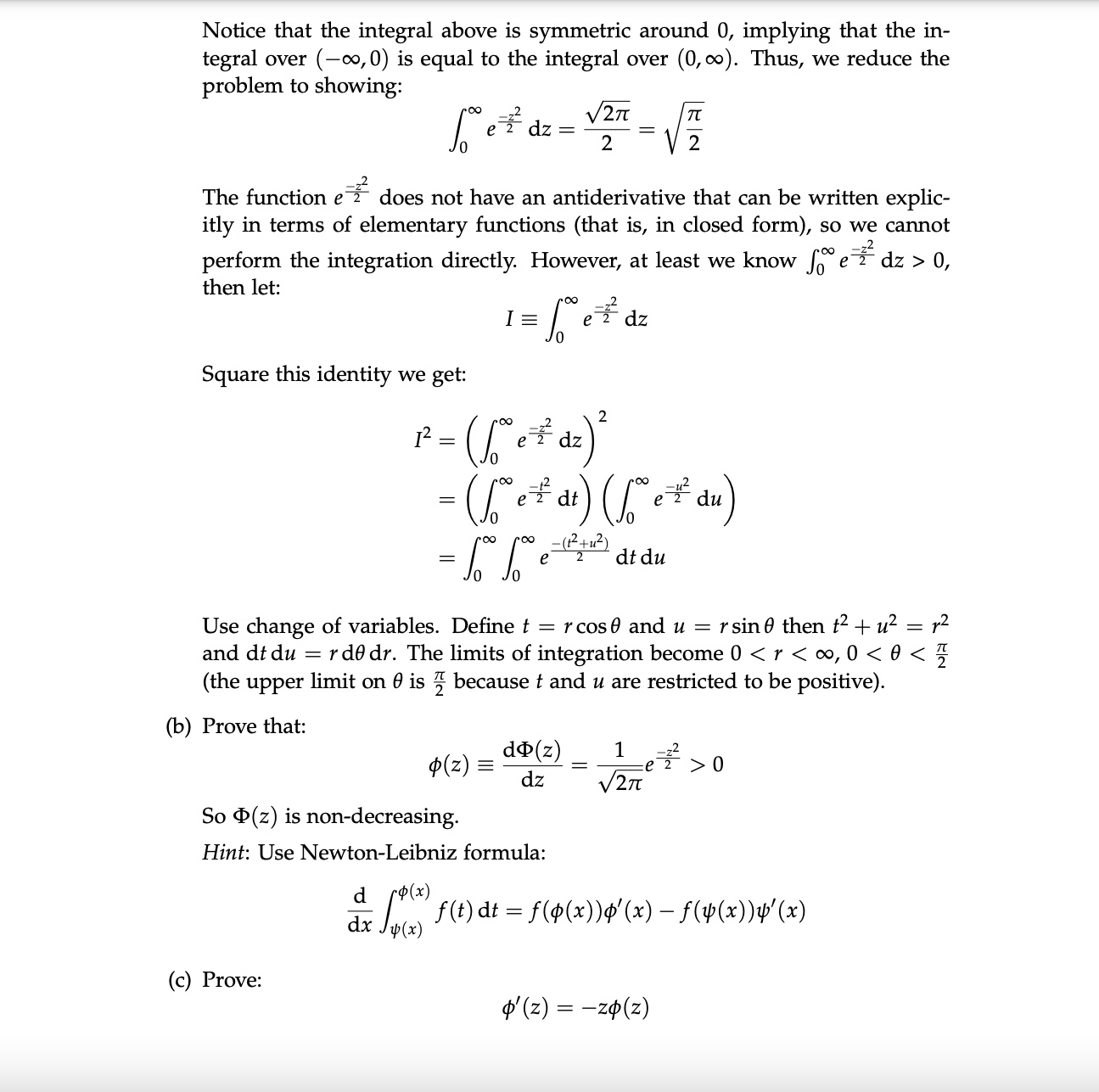 Solved The normal distribution has two parameters, usually | Chegg.com