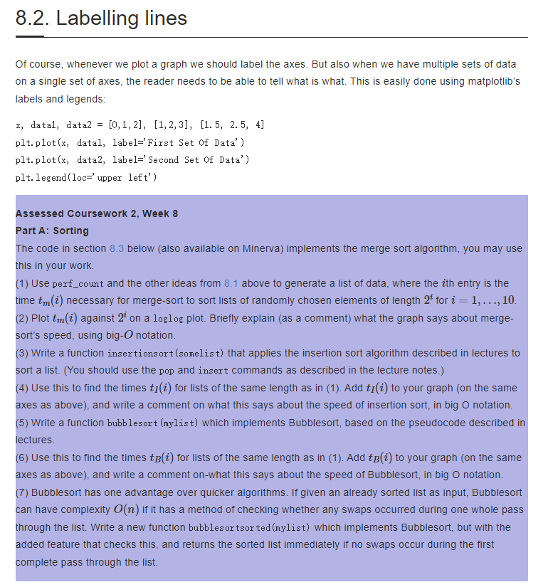 Solved Testing. In this workshop we will compare the | Chegg.com