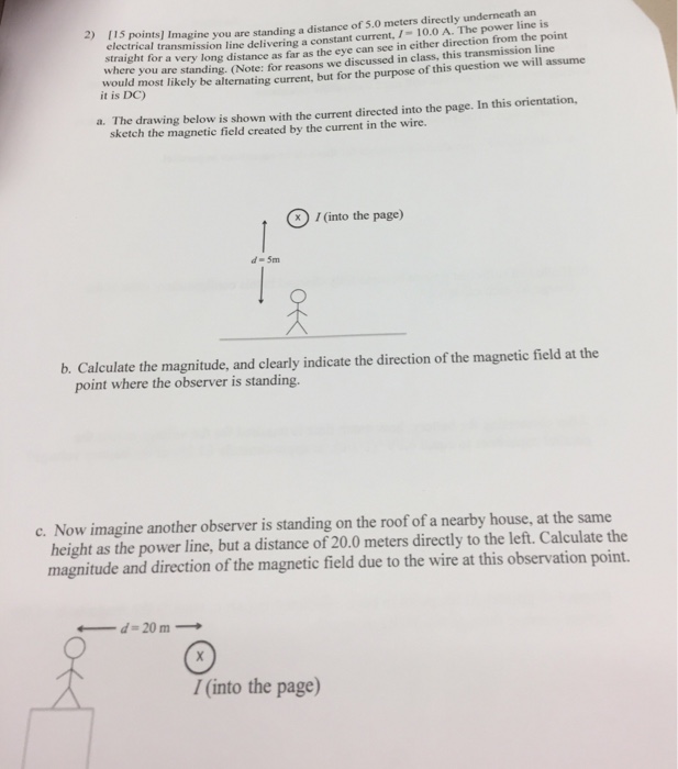 Solved 2) 115 points] Imagine electrical transmission line | Chegg.com