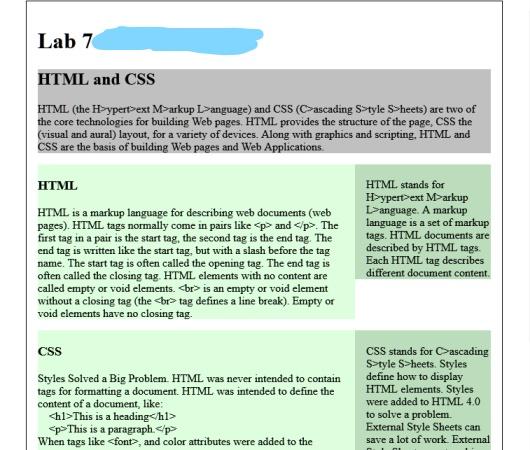 Solved Create styles to: Display the content of the | Chegg.com