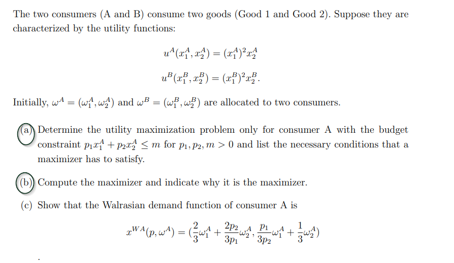 Solved Hi, Can Anyone Solve The A) And B) Part Of The | Chegg.com