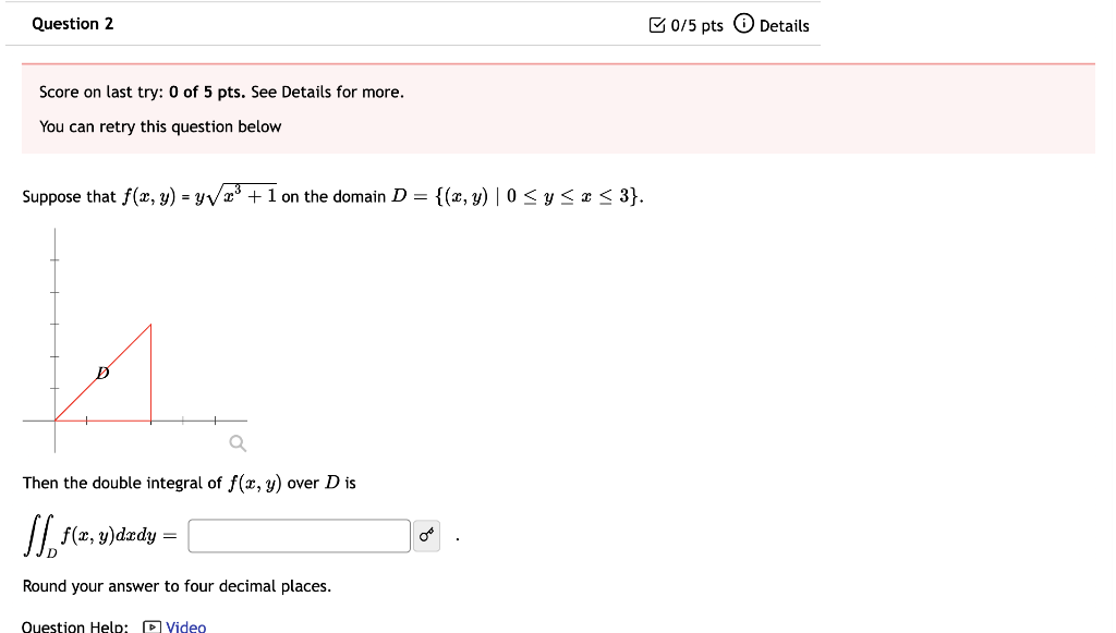 Solved Question 2 B0/5 Pts Details Score On Last Try: 0 Of 5 | Chegg.com