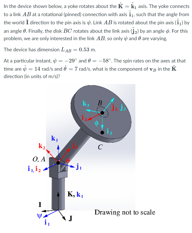 Solved In The Device Shown Below A Yoke Rotates About Th Chegg Com