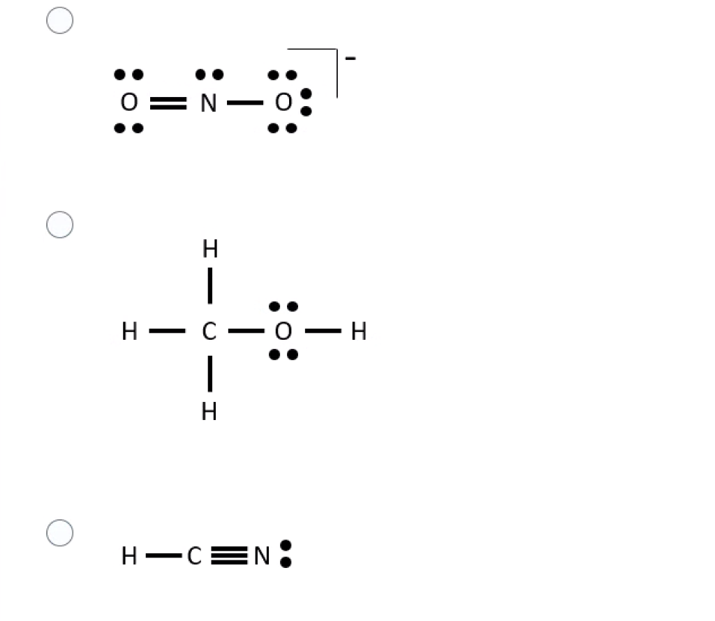 Solved Question 22 (1 point) Which of the following Lewis | Chegg.com