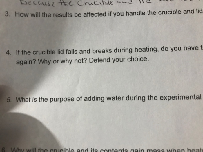 3. How will the results be affected if you handle the