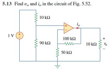 Solved 5.13 Find vo and io in the circuit of Fig. 5.52. | Chegg.com