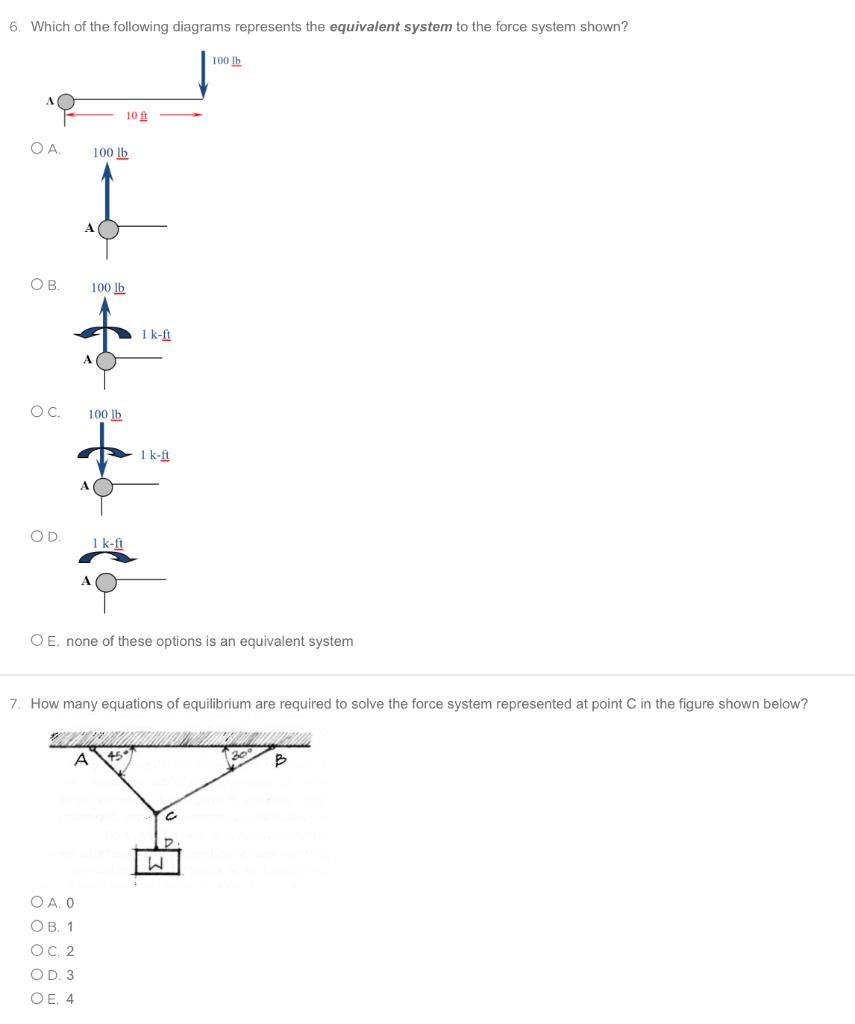 Solved 6. Which of the following diagrams represents the | Chegg.com