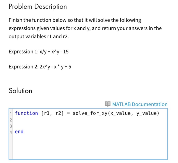 Expression solver your