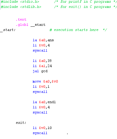 In MIPS assembly language write a function 